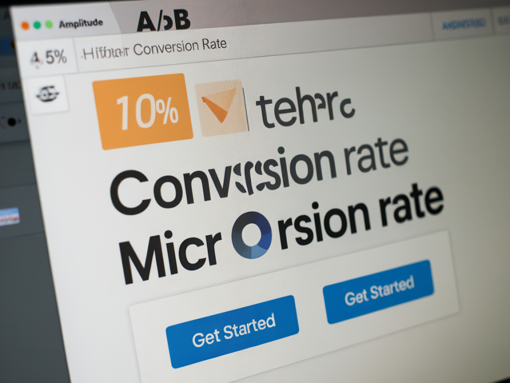 Comment mesurer l'impact d'une microcopy sur le taux de conversion d'onboarding avec un test a/b sur amplitude