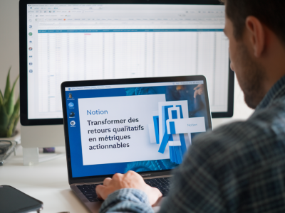 Transformer des retours qualitatifs en métriques actionnables : template de synthèse et priorisation rapide avec notion et airtable