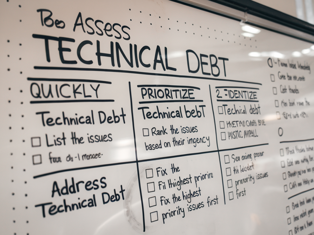 Méthode pour évaluer rapidement la dette technique avant une refonte produit