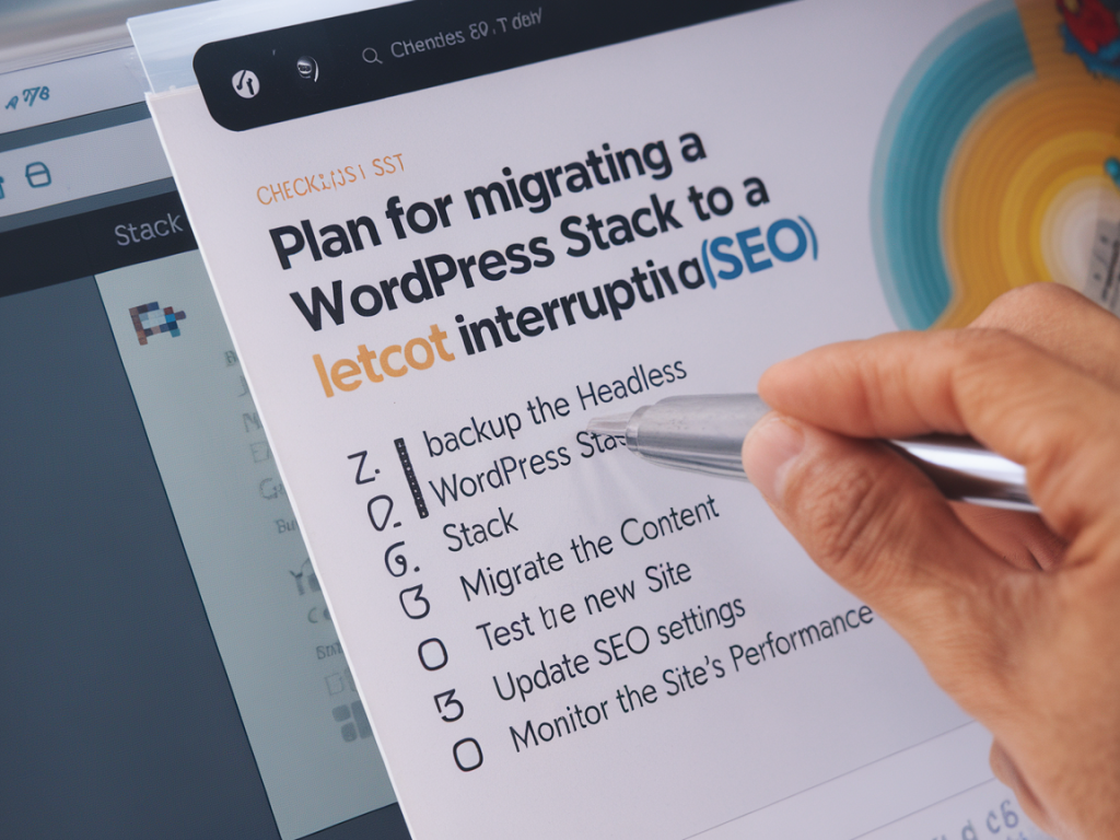 Plan pour migrer un site wordpress vers un stack headless sans interrompre le seo